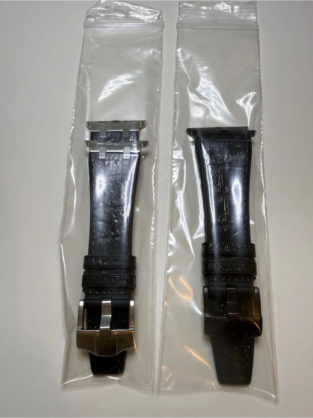 New Replacement Apple Watch Band Croc-Embossed Silicone Strap for Men